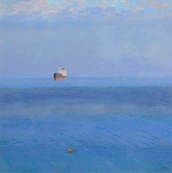 Colin Middleton, Ship at Anchor, Bangor Bay (1978) at Morgan O'Driscoll Art Auctions