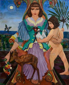 Harry Aaron Kernoff, Madonna with Fawn and Doves at Morgan O'Driscoll Art Auctions