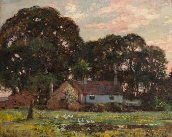 Stanley Royle, Goose Gathering (1916) at Morgan O'Driscoll Art Auctions