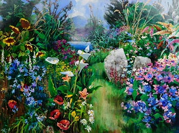 Kenneth Webb, Secret Garden, Ballinaboy at Morgan O'Driscoll Art Auctions