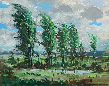 James Le Jeune, Poplars at Morgan O'Driscoll Art Auctions