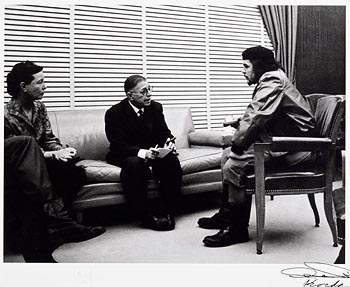 Alberto Korda, Che Guevara, Simone de Beauvoir and Jean Paul Sartre, Havana 1960 at Morgan O'Driscoll Art Auctions