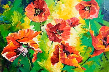 Kenneth Webb, Poppies in Bloom at Morgan O'Driscoll Art Auctions