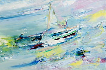 Majella O'Neill Collins, Adrift on the High Sea (2023) at Morgan O'Driscoll Art Auctions