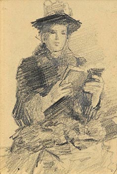 John Butler Yeats, Lady Reading at Morgan O'Driscoll Art Auctions