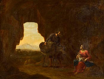 18th Century Dutch School, Rest on the Flight to Egypt at Morgan O'Driscoll Art Auctions