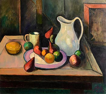 Peter Collis, Still Life - Fruit and Jug at Morgan O'Driscoll Art Auctions
