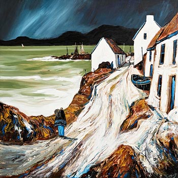 J.P. Rooney, An Old Irish Seafront at Morgan O'Driscoll Art Auctions