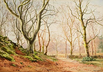 Frank J. Egginton, Beech Trees, Late Autumn, Ards, Donegal at Morgan O'Driscoll Art Auctions