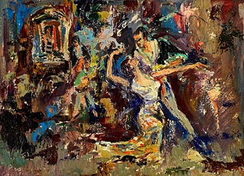 George F. Campbell, The Flamenco at Morgan O'Driscoll Art Auctions