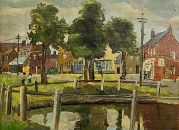 Stanhope Alexander Forbes, View from the Village Pond at Morgan O'Driscoll Art Auctions
