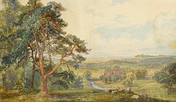 John Faulkner, Sheep in the Landscape at Morgan O'Driscoll Art Auctions