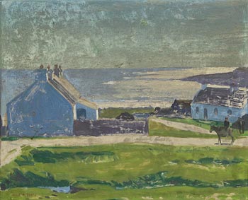 Michael De Burca (1913-1985), Farmstead, Connemara Coastline at Morgan O'Driscoll Art Auctions