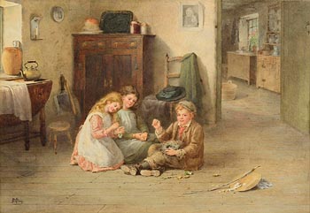 Samuel McCloy, Children Playing in the Pantry at Morgan O'Driscoll Art Auctions