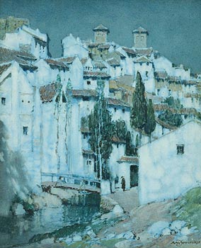 Albert Moulton Foweraker, Moonlight, Andalucia at Morgan O'Driscoll Art Auctions