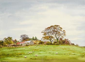 Frank J. Egginton, The Farm on the Hill, Donegal (1983) at Morgan O'Driscoll Art Auctions