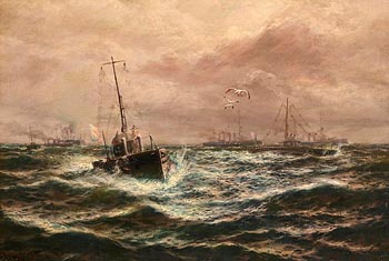 Thomas Rose Miles, A Surface Run of Submarines at Morgan O'Driscoll Art Auctions