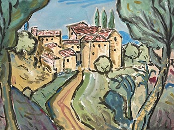 Evie Hone, Tuscan Village at Morgan O'Driscoll Art Auctions