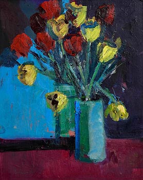 Brian Ballard, Roses and Mirror (2023) at Morgan O'Driscoll Art Auctions