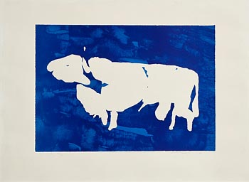 Louis Le Brocquy, The Bull of Cuailnge (1989) at Morgan O'Driscoll Art Auctions