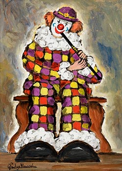 Gladys MacCabe, Clown with Flute at Morgan O'Driscoll Art Auctions