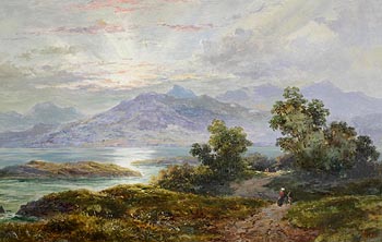 James Brennan, Animated Landscape, View of Killarney (1882) at Morgan O'Driscoll Art Auctions