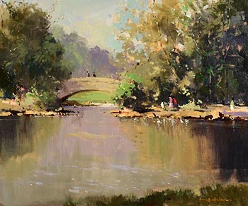 George K. Gillespie, Summer in the Park at Morgan O'Driscoll Art Auctions