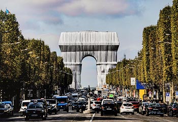 Christo, L'Arc de Triomphe Wrapped By Day, Paris at Morgan O'Driscoll Art Auctions
