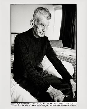 John Minihan, Samuel Beckett at the Hyde Park Hotel, London (1980) at Morgan O'Driscoll Art Auctions