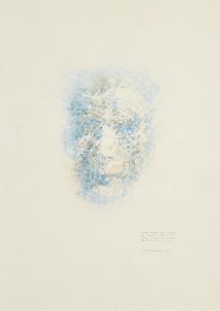 Louis Le Brocquy, Study Towards the Image of Samuel Beckett (1996) at Morgan O'Driscoll Art Auctions