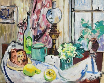 Norah Allison McGuinness, Cottage Interior at Morgan O'Driscoll Art Auctions