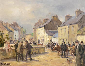 Frank McKelvey RHA RUA (1895-1974), The Fair at Roundstone at Morgan O'Driscoll Art Auctions