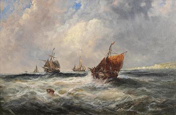 Edwin Hayes, Sailing Off the South Coast at Morgan O'Driscoll Art Auctions