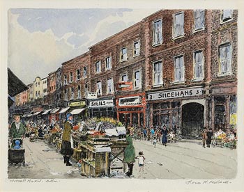 Flora H. Mitchell, Moore Street Market, Dublin at Morgan O'Driscoll Art Auctions