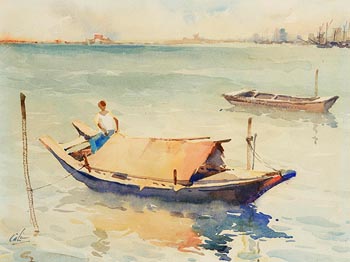 Cheng Hoe Lim, Singapore Harbour at Morgan O'Driscoll Art Auctions
