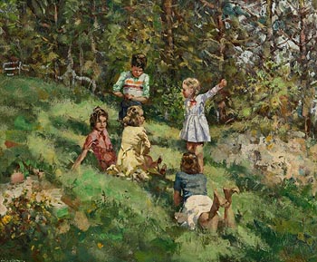 James Le Jeune RHA (1910-1983), Happy Days at Morgan O'Driscoll Art Auctions
