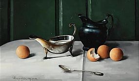 David French Le Roy, Black Jug and Gravy Bowl (2006) at Morgan O'Driscoll Art Auctions
