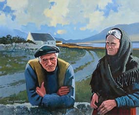 John Skelton, Twlight in Connemara at Morgan O'Driscoll Art Auctions