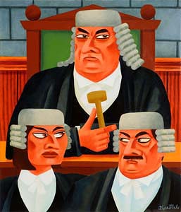 Graham Knuttel (1954-2023), Judgement Day at Morgan O'Driscoll Art Auctions