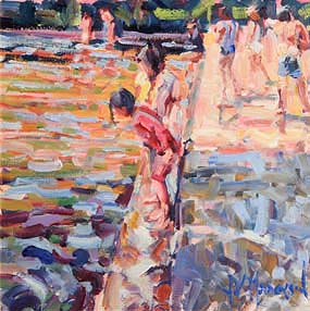 Arthur K. Maderson, Evening, Lismore River Pool at Morgan O'Driscoll Art Auctions