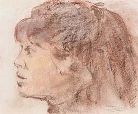 Daniel O'Neill, Portrait of a Lady at Morgan O'Driscoll Art Auctions