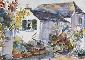 Fergus O'Ryan, Old Glebe Cottage, Shankill (1957) at Morgan O'Driscoll Art Auctions