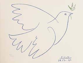 Pablo Picasso, Blue Dove of Peace at Morgan O'Driscoll Art Auctions