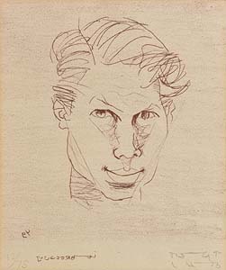 Louis Le Brocquy, Self Portrait at Morgan O'Driscoll Art Auctions