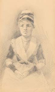 Sarah Henrietta Purser, Portrait of a Young Lady at Morgan O'Driscoll Art Auctions