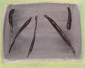 Tony O'Malley, 5 Feathers (1983) at Morgan O'Driscoll Art Auctions
