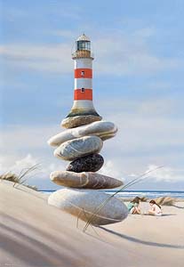 Jimmy Lawlor, The Lighthouse at Morgan O'Driscoll Art Auctions