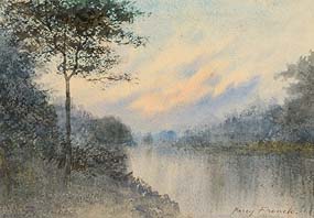 Percy French, Riverscape at Sunset at Morgan O'Driscoll Art Auctions