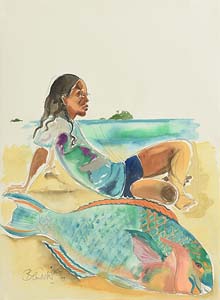 Pauline Bewick, Parrot Fish, South Sea's at Morgan O'Driscoll Art Auctions