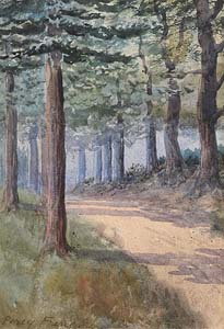 Percy French, A Wooded Pathway at Morgan O'Driscoll Art Auctions